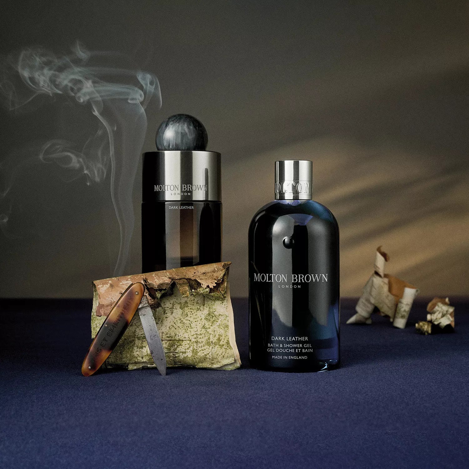 Dark Leather Bath & Shower Gel