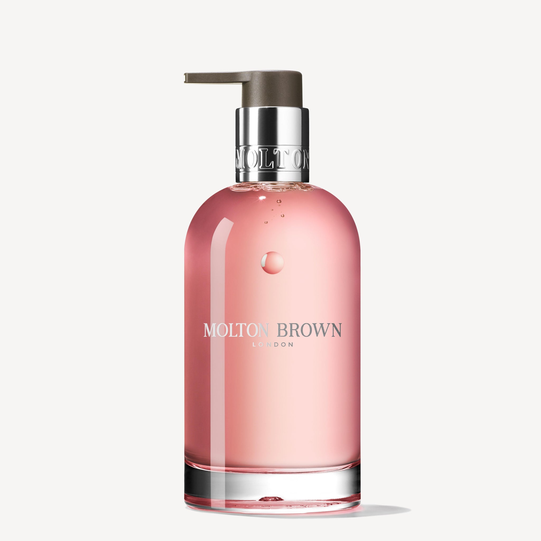 Molton Brown Delicious Rhubarb & Rose Fine Liquid Hand Wash Glass Bottle
